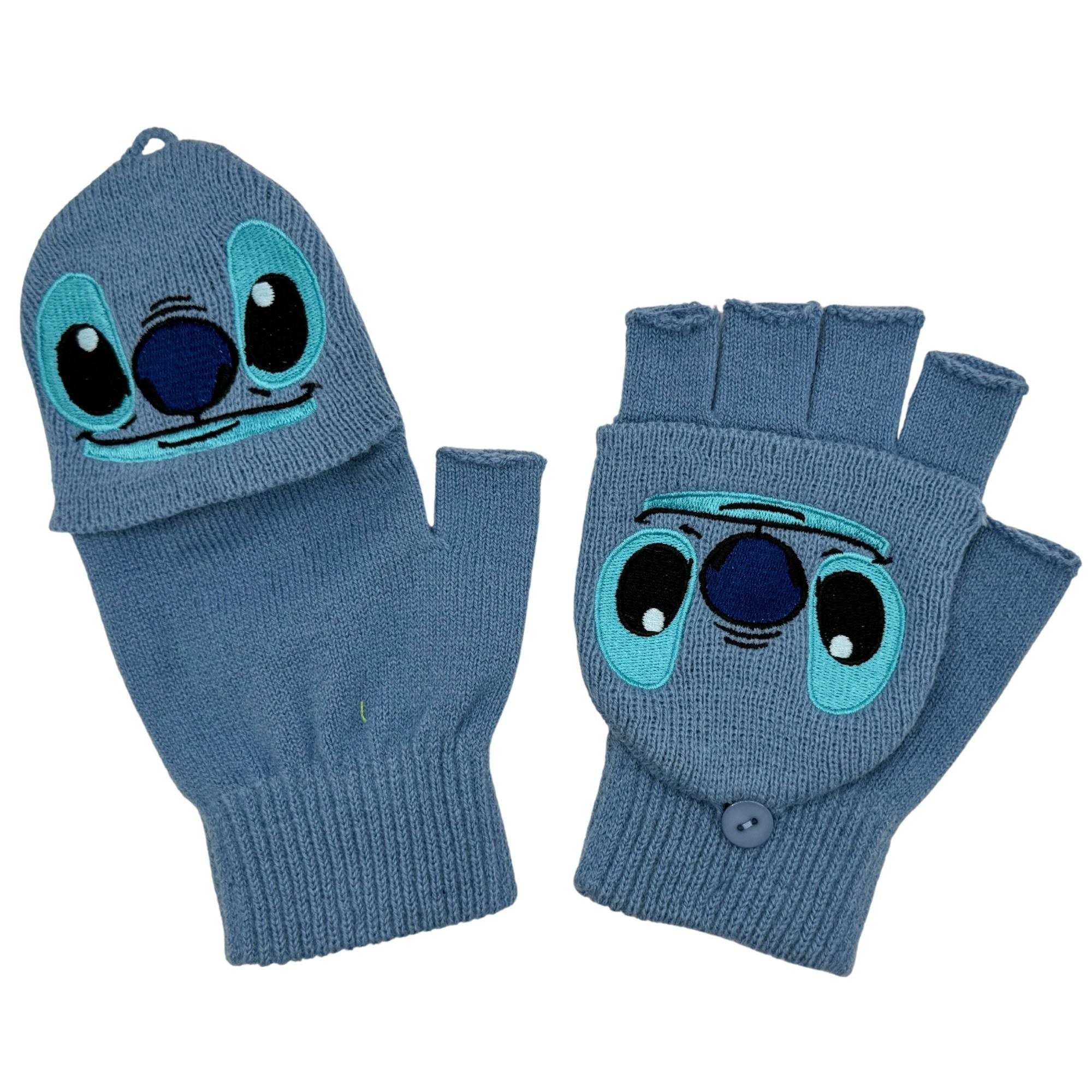 Guantes Convertibles Stitch Cute Face Original - Fan Army