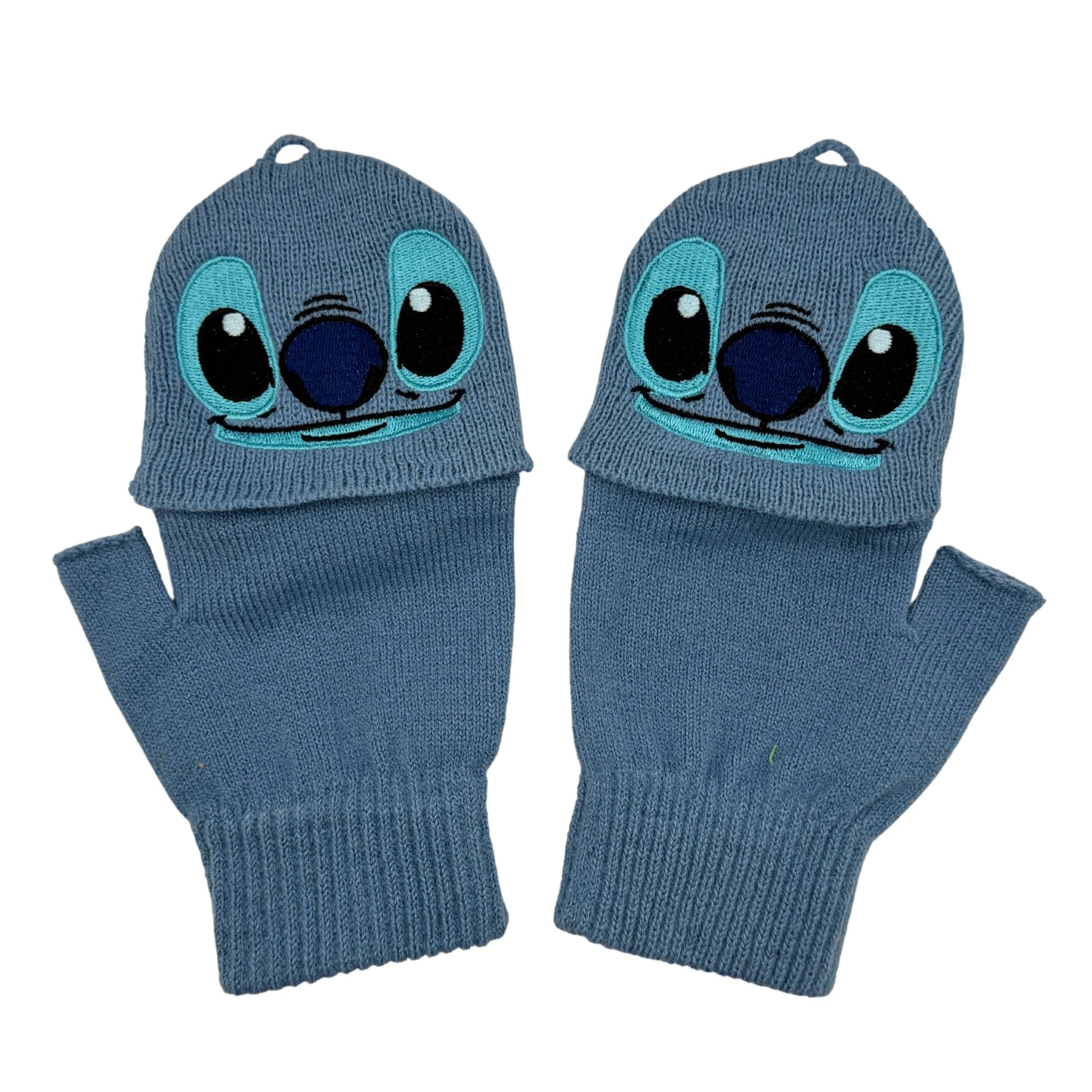 Guantes Convertibles Stitch Cute Face Original - Fan Army