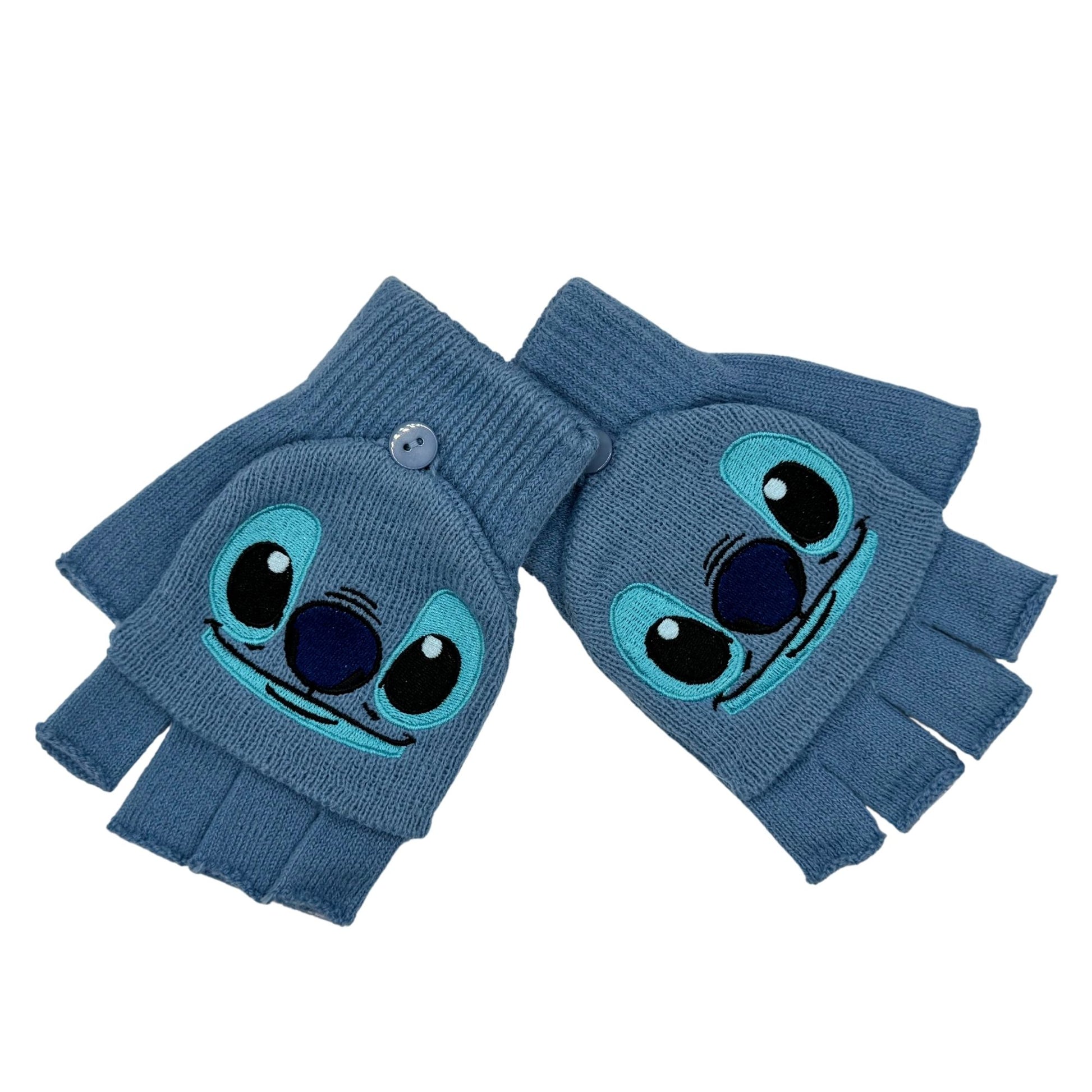 Guantes Convertibles Stitch Cute Face Original - Fan Army