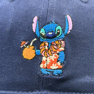Gorra Bordada Stitch de Vacaciones Azul Disney Original
