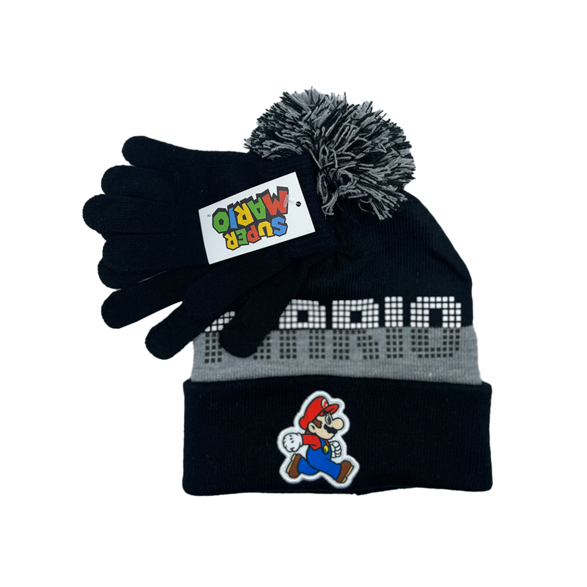 Beanie con guantes Super Mario Walking Pompón - Fan Army
