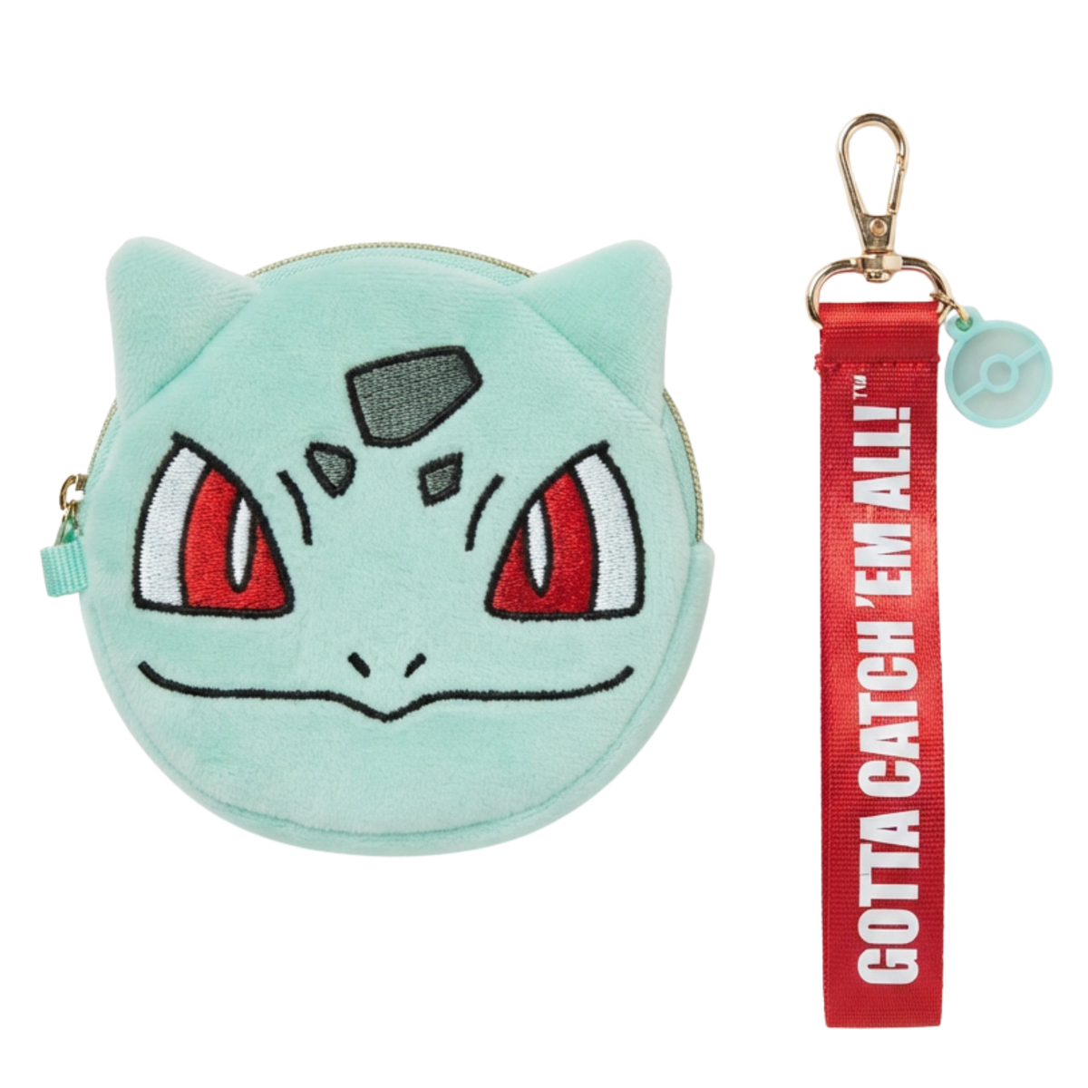 Monedero Pokémon Bulbasaur Verde con Correa Oficial
