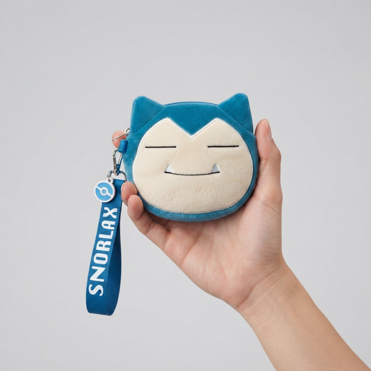 Monedero Pokémon Snorlax de Peluche con Correa Azul