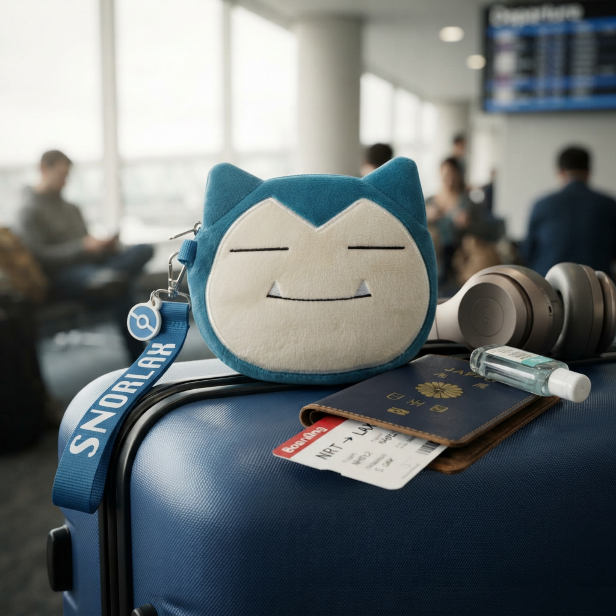 Monedero Pokémon Snorlax de Peluche con Correa Azul