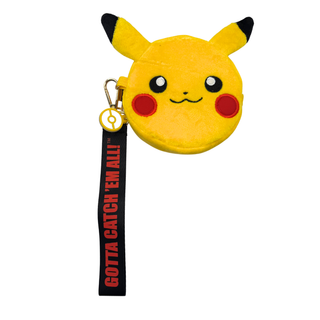 Monedero Pokémon Pikachu de Felpa con Correa - Fan Army