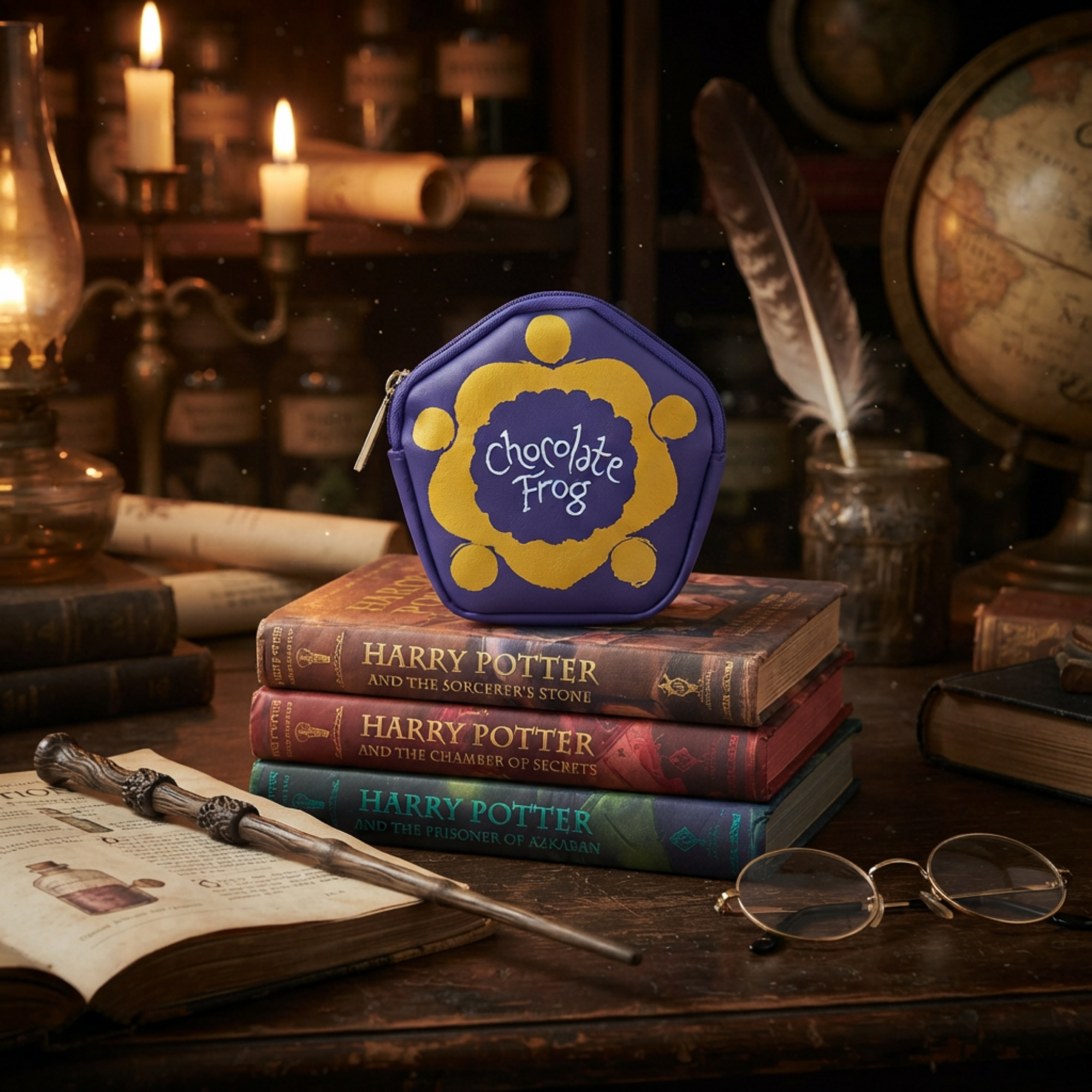 Monedero Harry Potter Chocolate Frog Morado