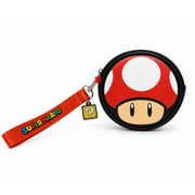 Monedero Super Mario Hongo Rojo con Correa de Muñeca