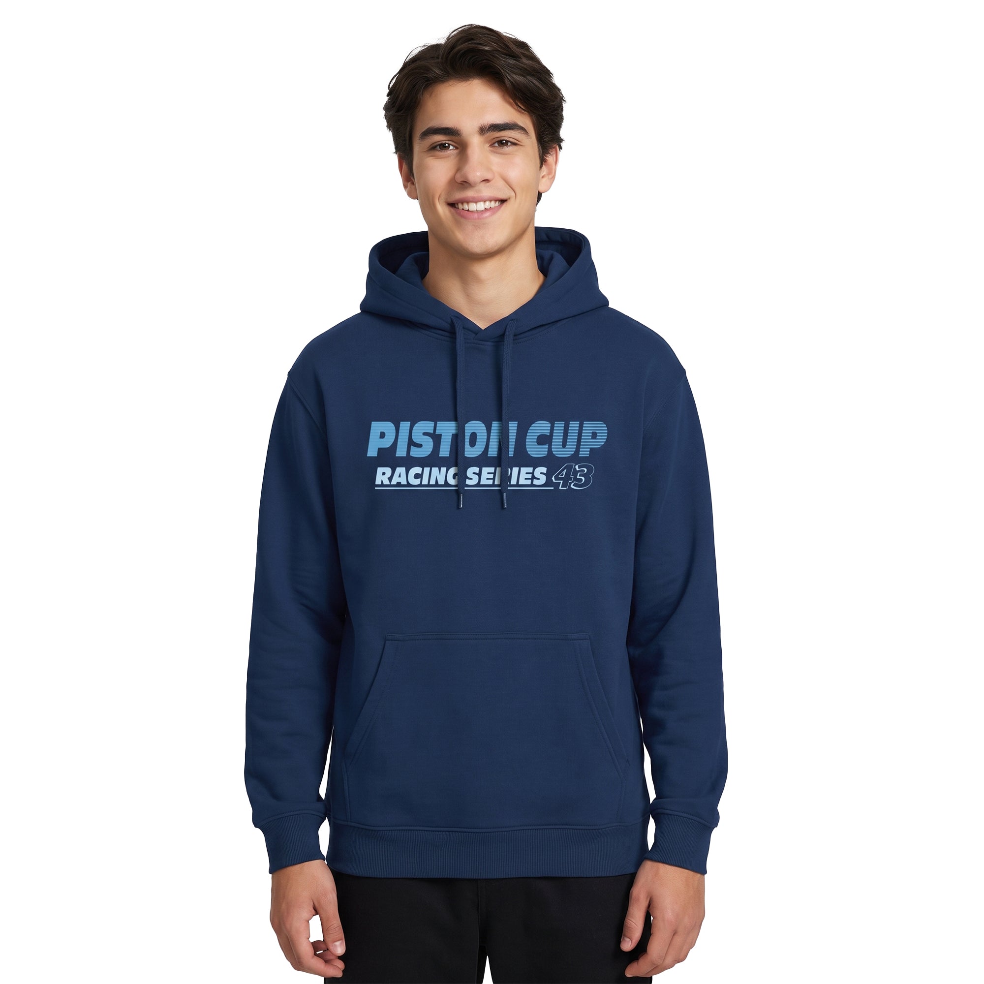 Hoodie Cars Hombre Mujer Azul Marino Disney Pixar Original Piston Cup
