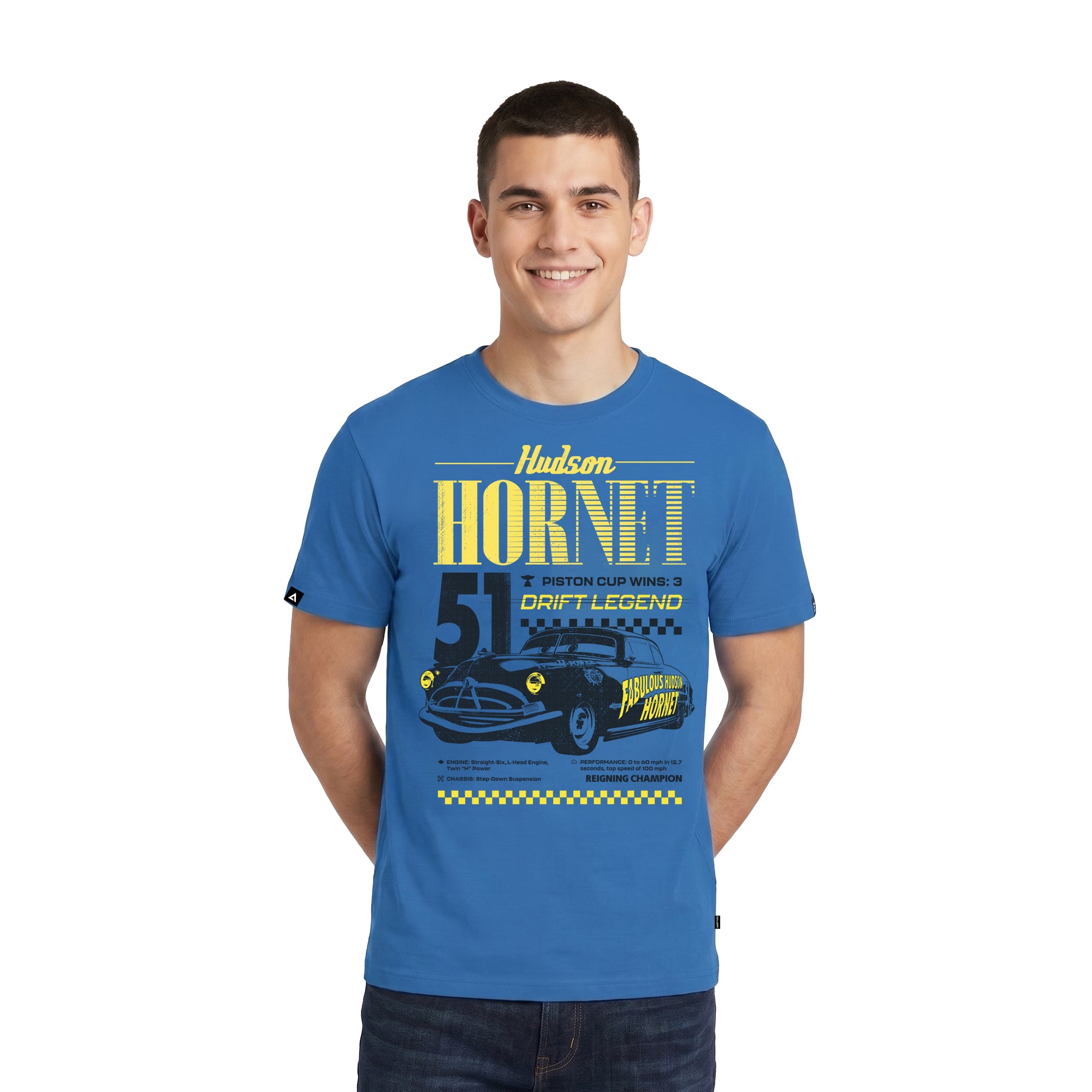 Playera Cars Hombre Mujer Azul Rey Disney Pixar Original Hornet