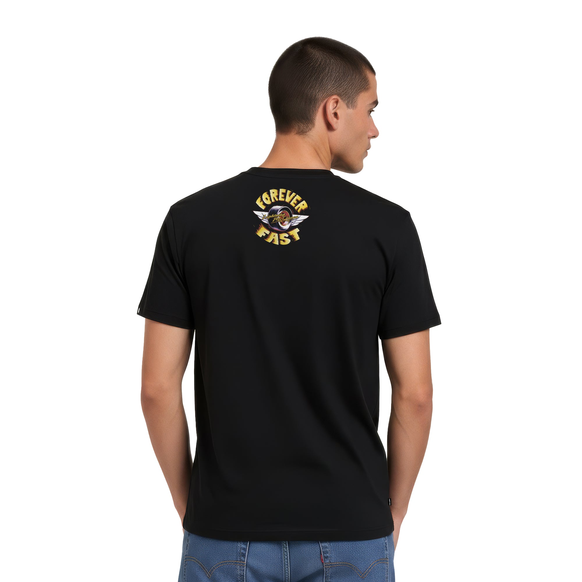 Playera Cars Hombre Mujer Negro Disney Pixar Original Forever Fast