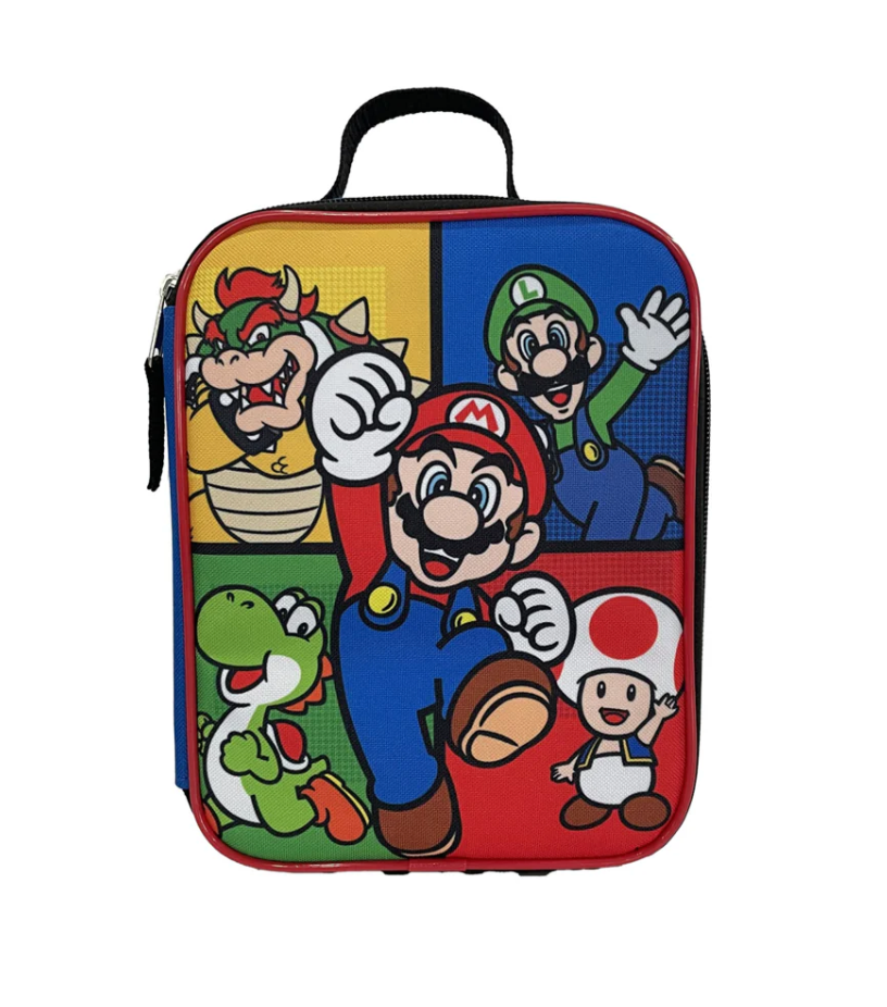 Mochila Super Mario Niño Incluye Lonchera Llavero Y Estuche - Fan Army