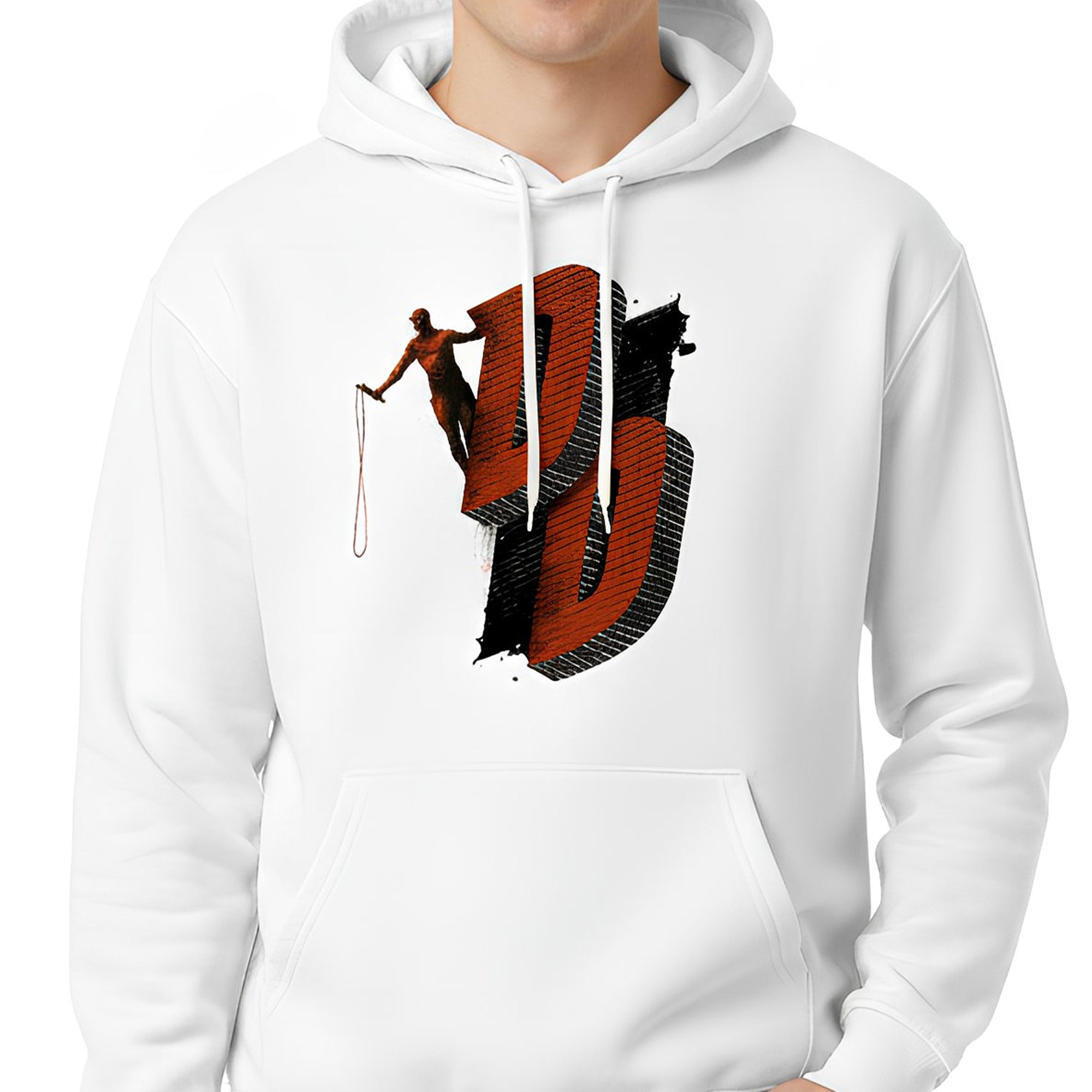 Hoodie Daredevil Hombre Mujer Blanco MARVEL Original Hombre sin Miedo
