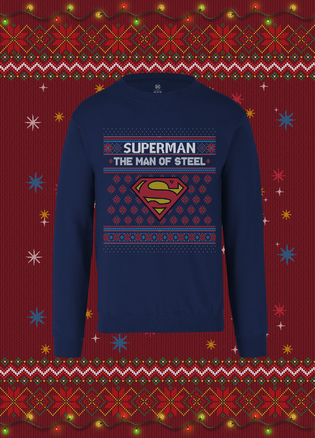 Suéter para Hombre Superman Navideño