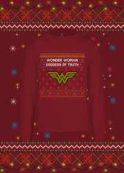 Ugly Sweater para Mujer Wonder Woman – Goddess of Truth  | Diseño Navideño