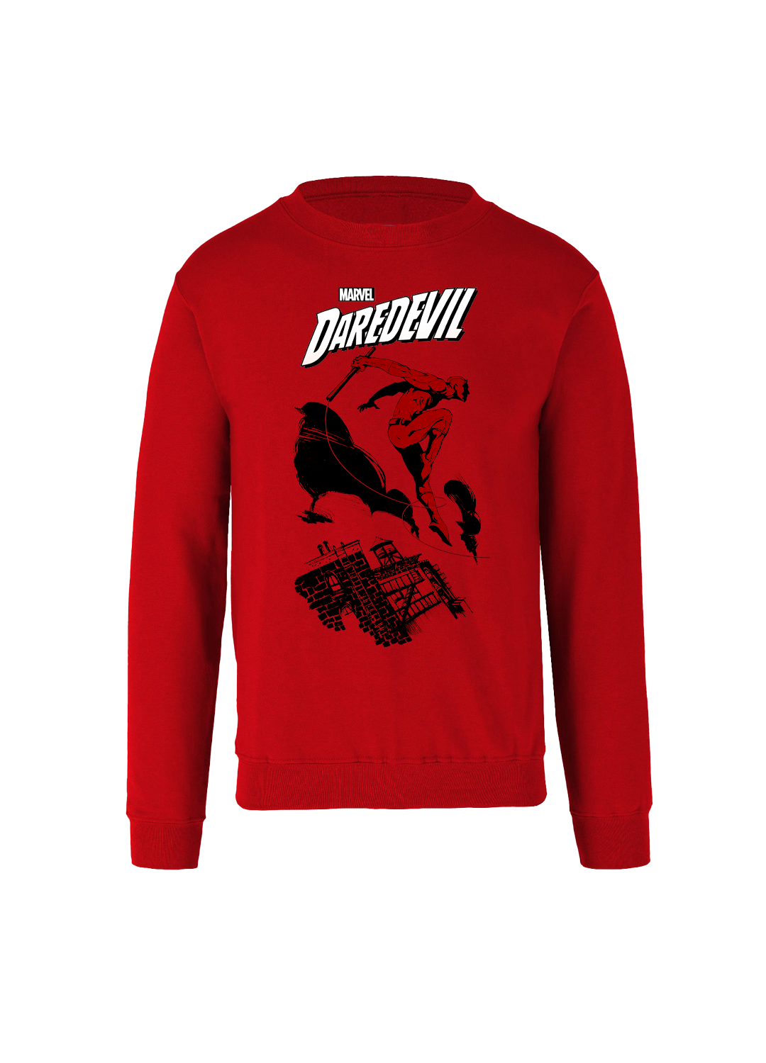 Sudadera Daredevil Hombre Mujer Rojo MARVEL Original Abogado del Diablo