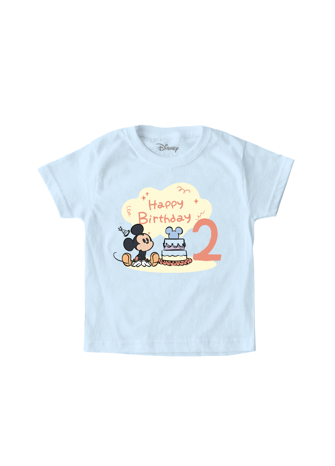 Playera Niño Personalizable Happy Birthday Mickey