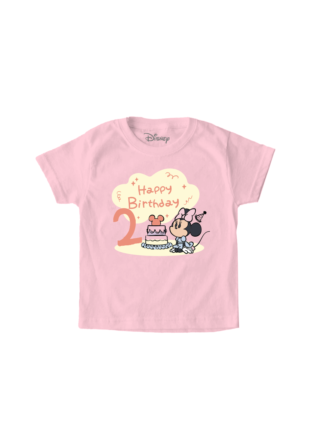 Playera Personalizada Niña Happy Birthday Minnie