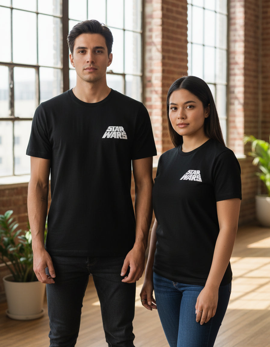 Playera Star Wars Hombre Mujer Negro Disney Original Rebel - Fan Army