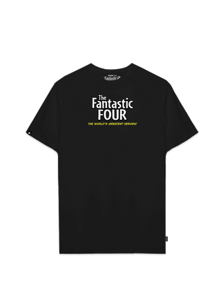 Playera 4 Fantásticos Hombre Mujer Negro Marvel Original Greatest Heroes