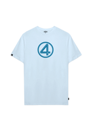 Playera 4 Fantásticos Hombre Mujer Azul Cielo Marvel Original Saved the city - Fan Army