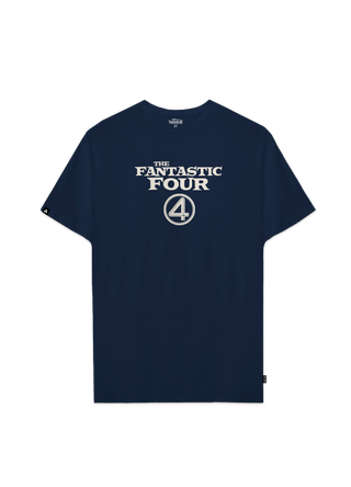 Playera 4 Fantásticos Hombre Mujer Azul Marino Marvel Original La familia fantástica