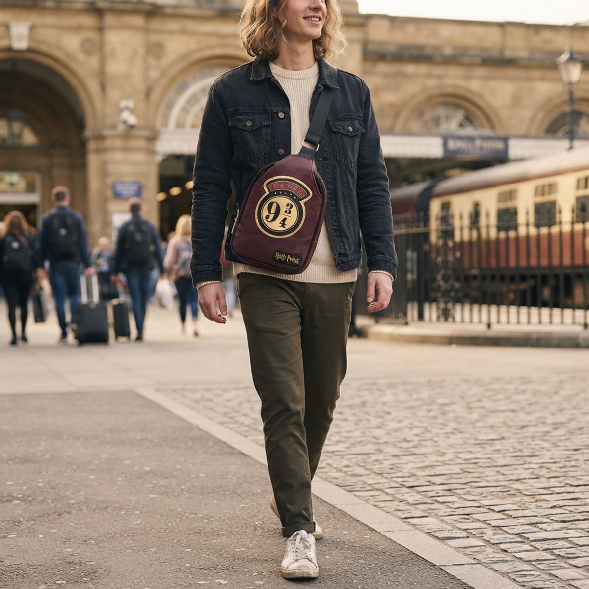 Bolsa Crossbody Harry Potter Plataforma 9 3/4 Vino Oficial