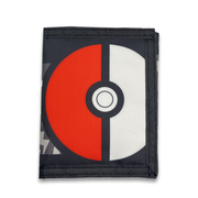 Bioworld - Cartera Trifold Pokémon con Diseño de Pokébola y Pikachu, Cierre de Velcro, Producto Oficial - Fan Army