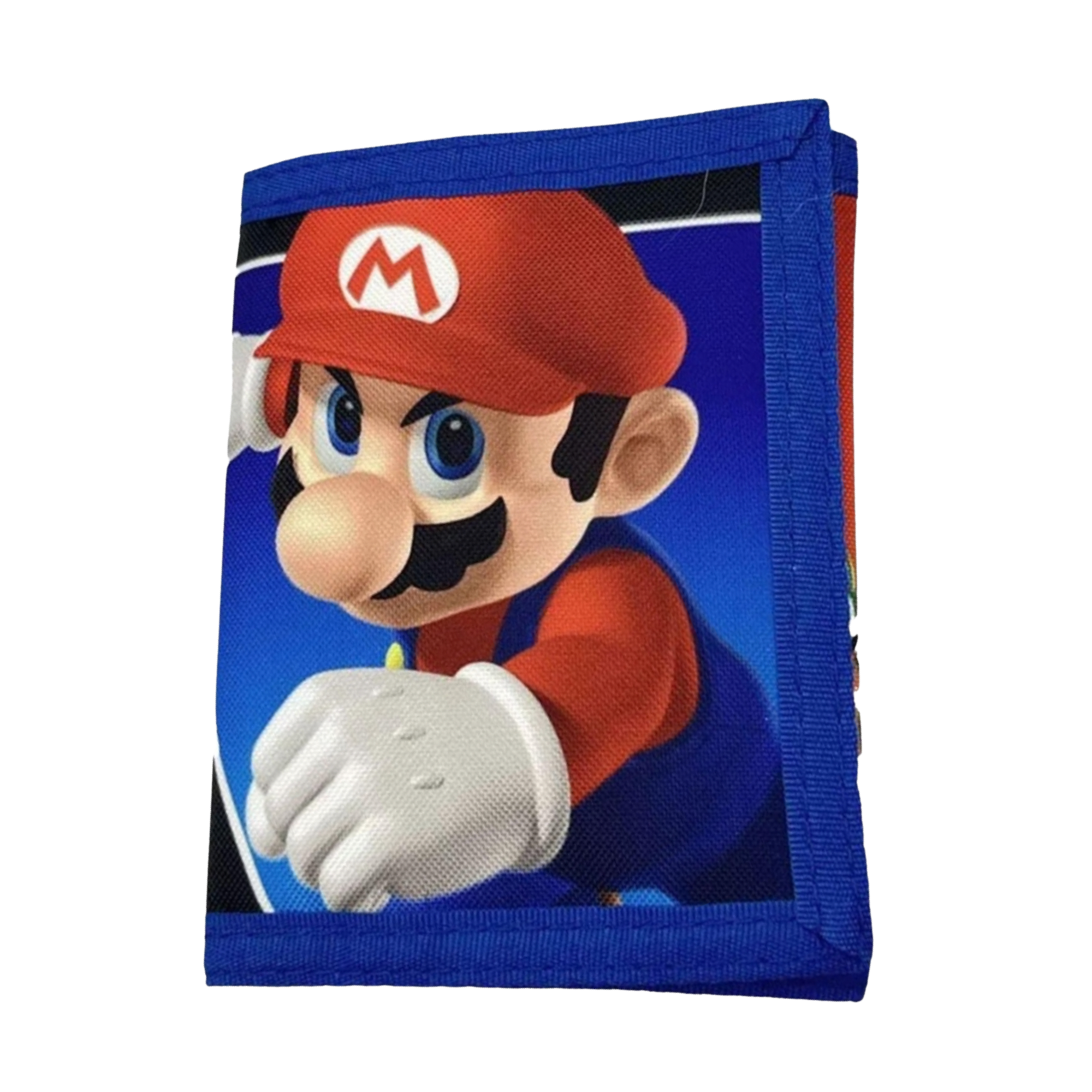 Bioworld - Cartera Trifold Infantil Super Mario Nintendo, Diseño Doble: Mario y Todos los Personajes - Oficial - Fan Army