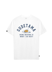 Playera Hombre Mujer Blanco Gudetama Doing Nothing - Fan Army