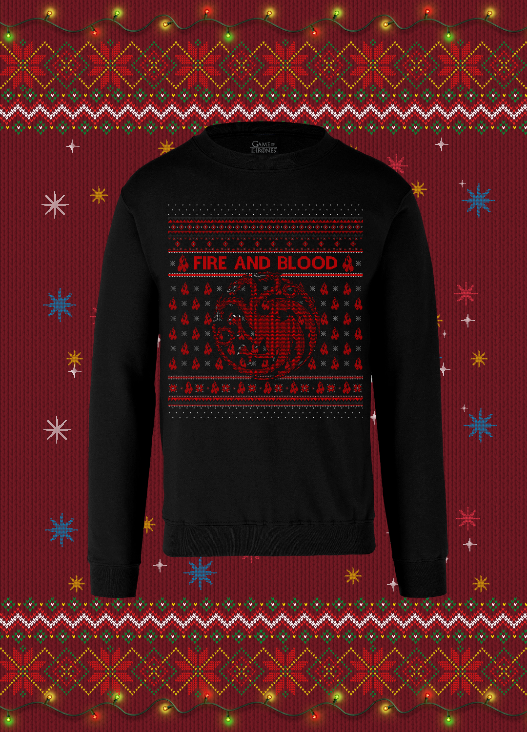 Ugly Sweater Fire and Blood