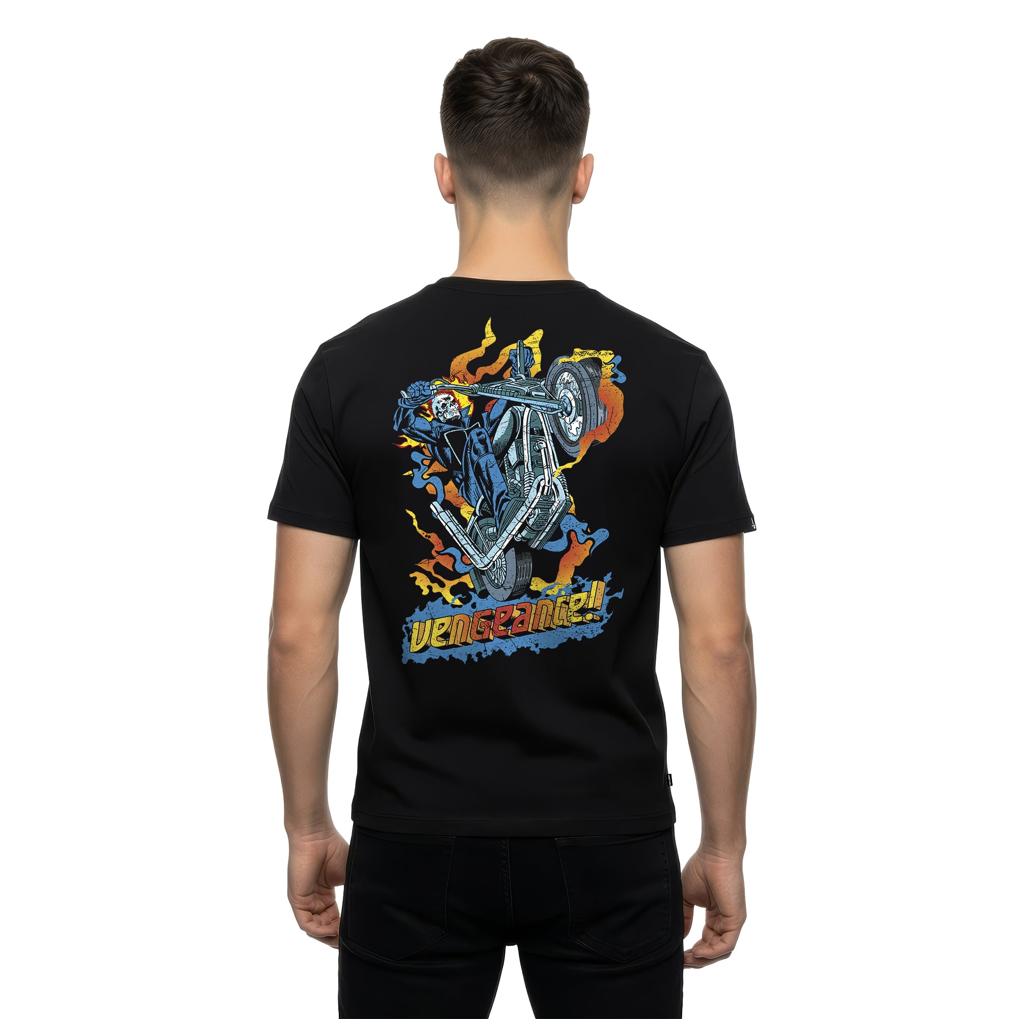 Playera Ghost Rider Hombre Mujer Negro Disney Original Vengeance!