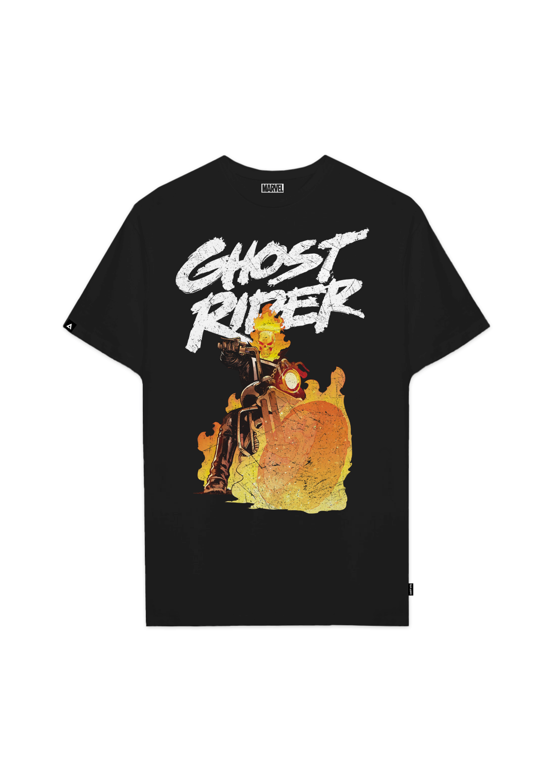 Playera Ghost Rider Hombre Mujer Negro Disney Original Fire