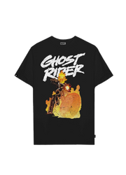 Playera Ghost Rider Hombre Mujer Negro Disney Original Fire