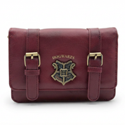 Bolsa Crossbody Harry Potter Hogwarts Vino con Correa Ajustable