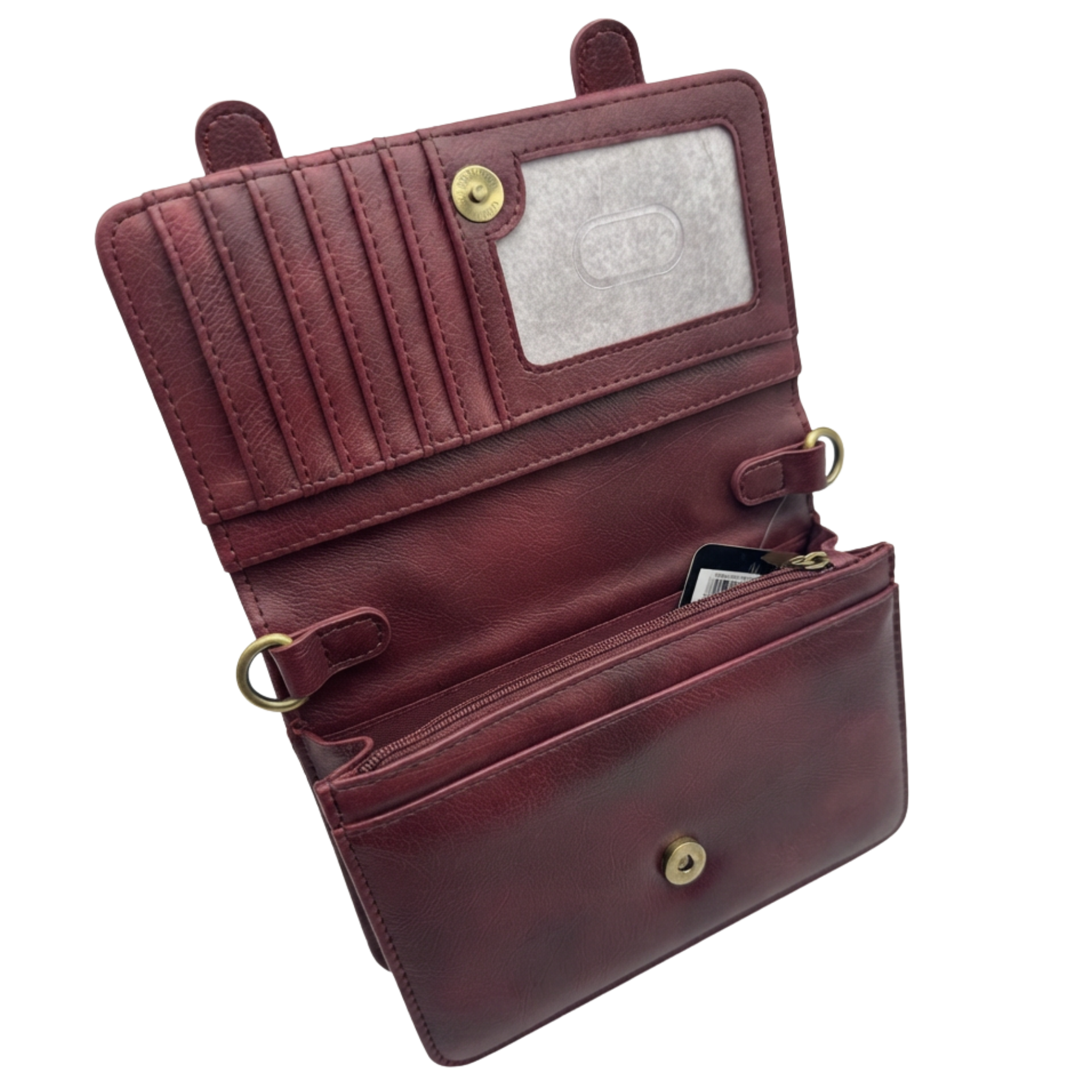 Bolsa Crossbody Harry Potter Hogwarts Vino con Correa Ajustable