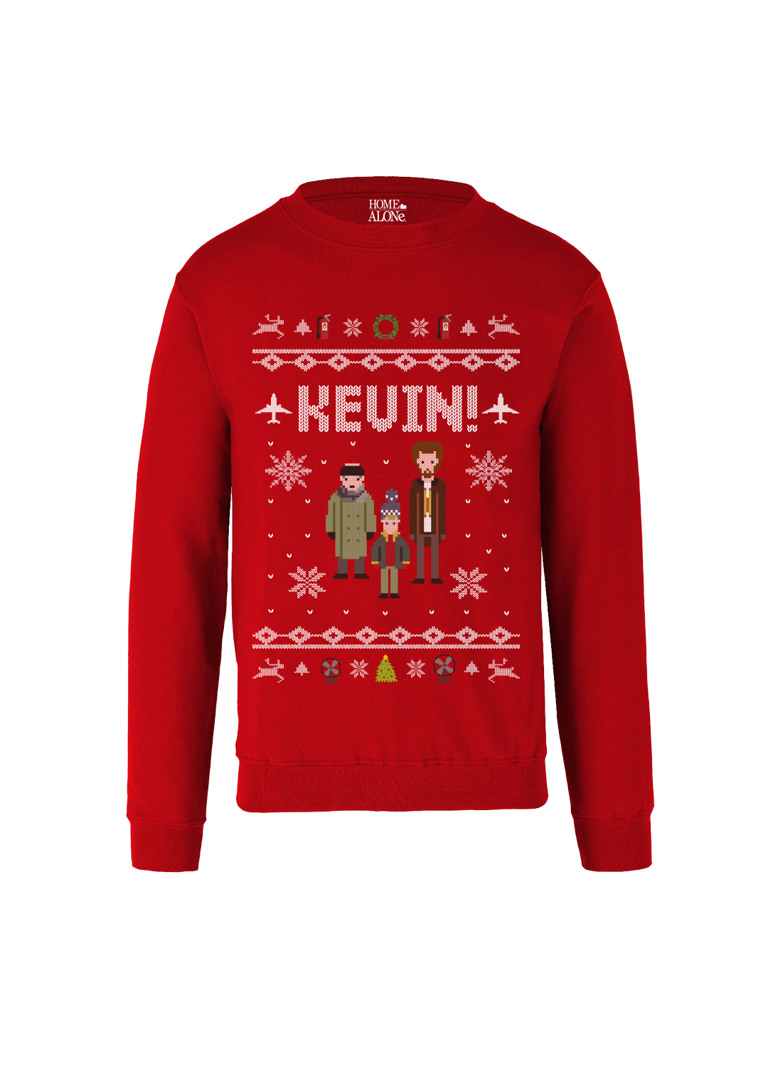 Sudadera Home Alone Hombre Mujer Rojo Disney Original Ugly Sweater Kevin - Fan Army