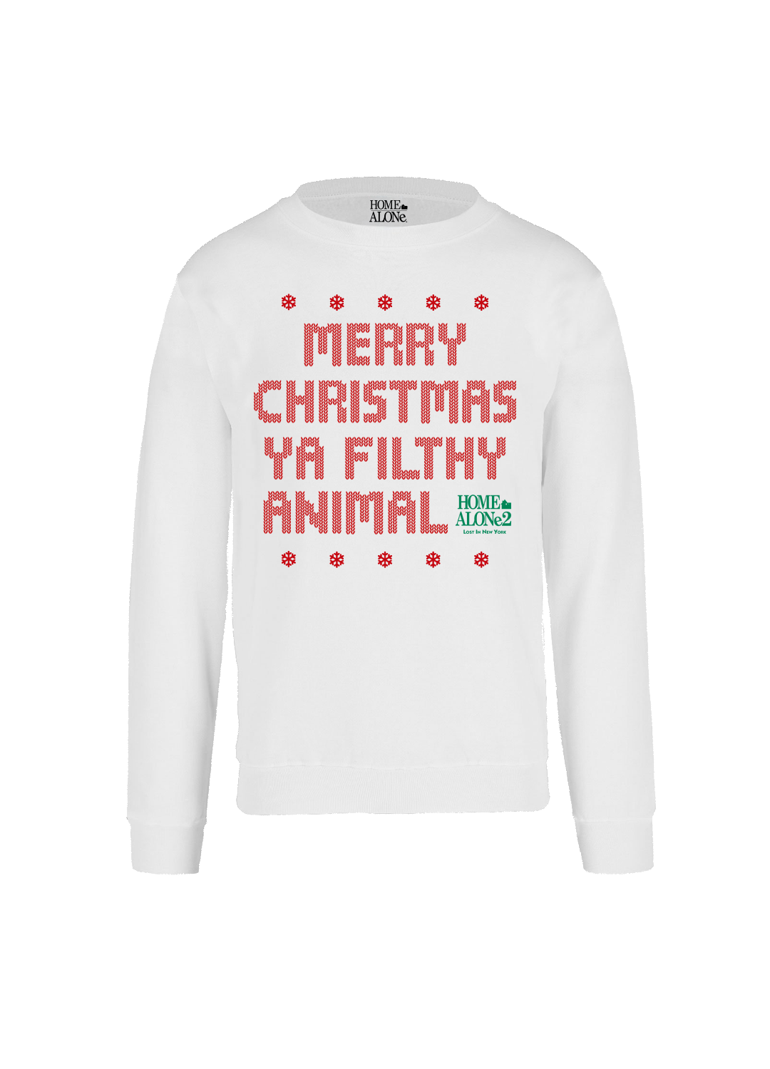 Sudadera Home Alone Hombre Mujer Blanco Disney Original Merry Christmas Ya Filthy Animal - Fan Army
