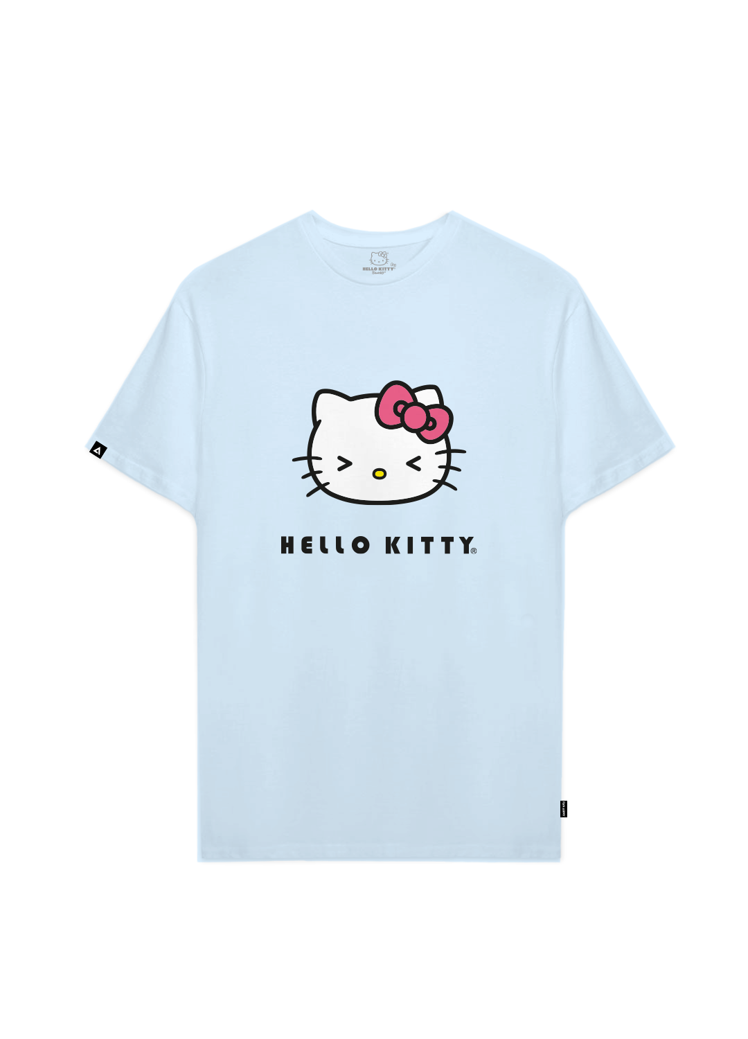 Playera Hello Kitty Hombre Mujer Azul Cielo Sanrio Original Guiño - Fan Army