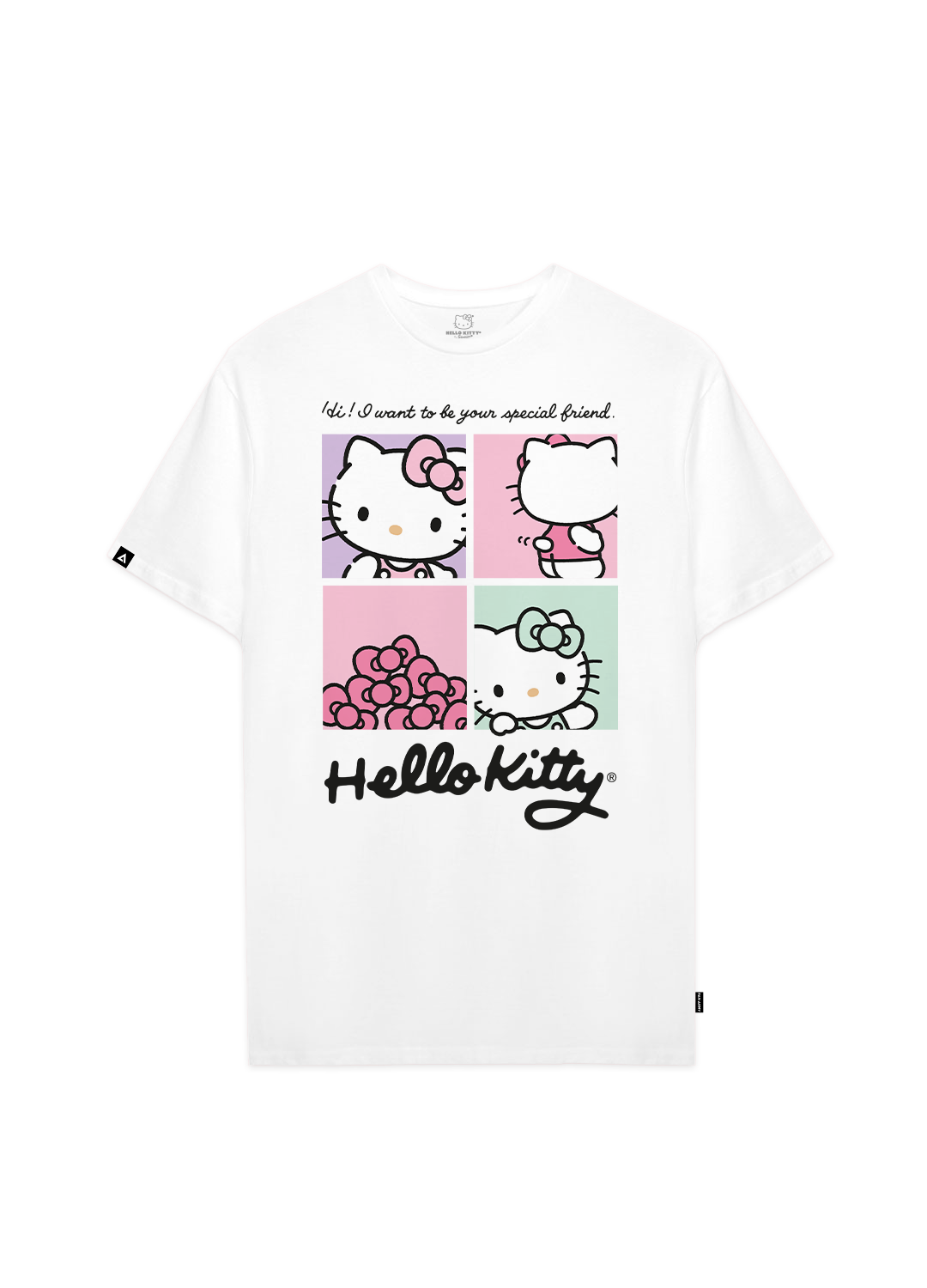 Playera Hombre Mujer Blanco Hello Kitty Special Friend - Fan Army