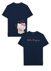 Playera Hombre Mujer Azul Marino Hello Kitty So where to - Fan Army