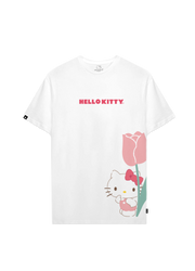 Playera Hello Kitty Hombre Mujer Blanco Sanrio Original Rose - Fan Army
