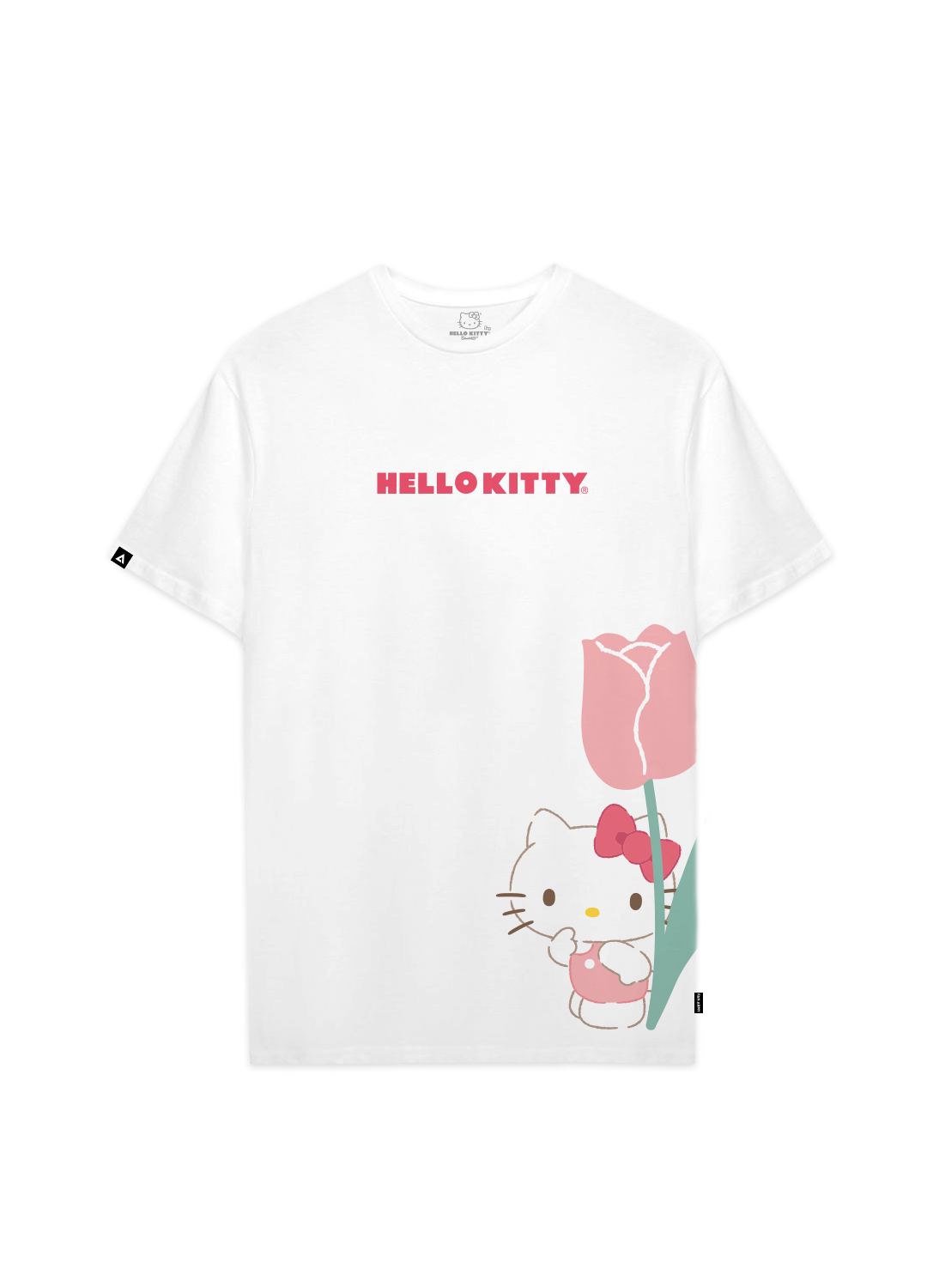 Playera Hello Kitty Hombre Mujer Blanco Sanrio Original Rose - Fan Army