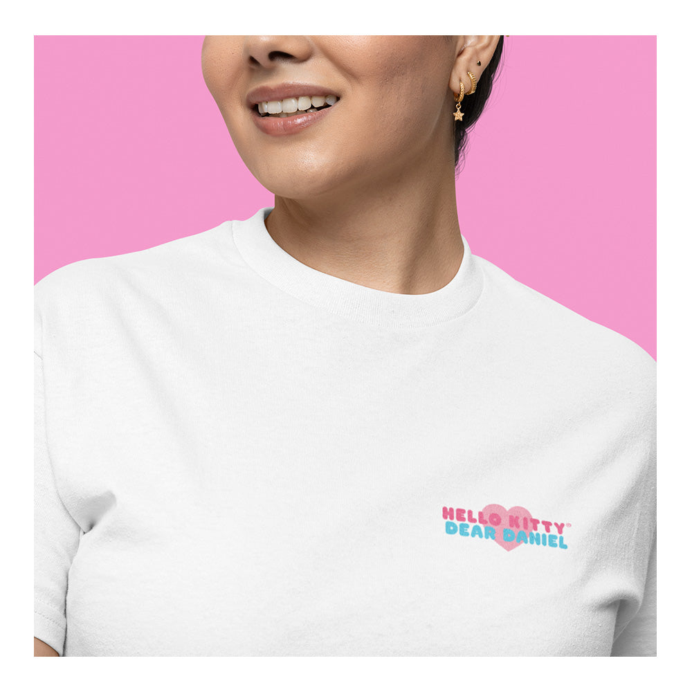Playera Hello Kitty Hombre Mujer Blanco Dear Daniel - Fan Army