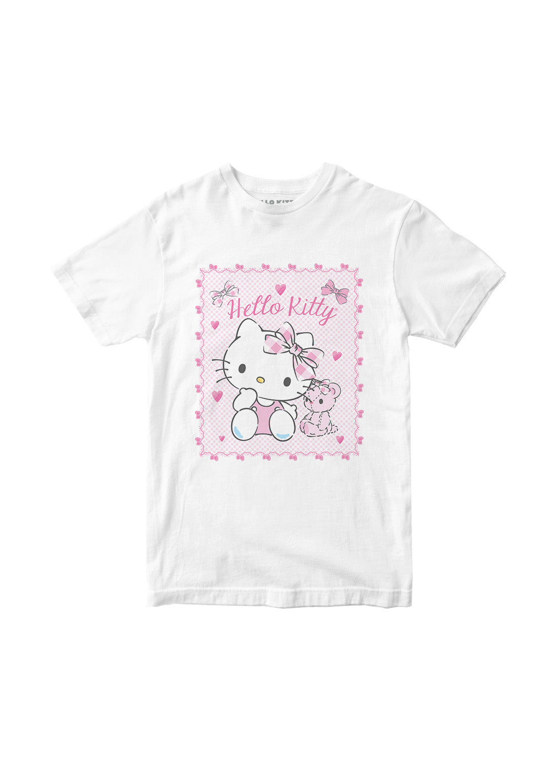 Playera Hello Kitty Hombre Mujer Blanco Coquette - Fan Army