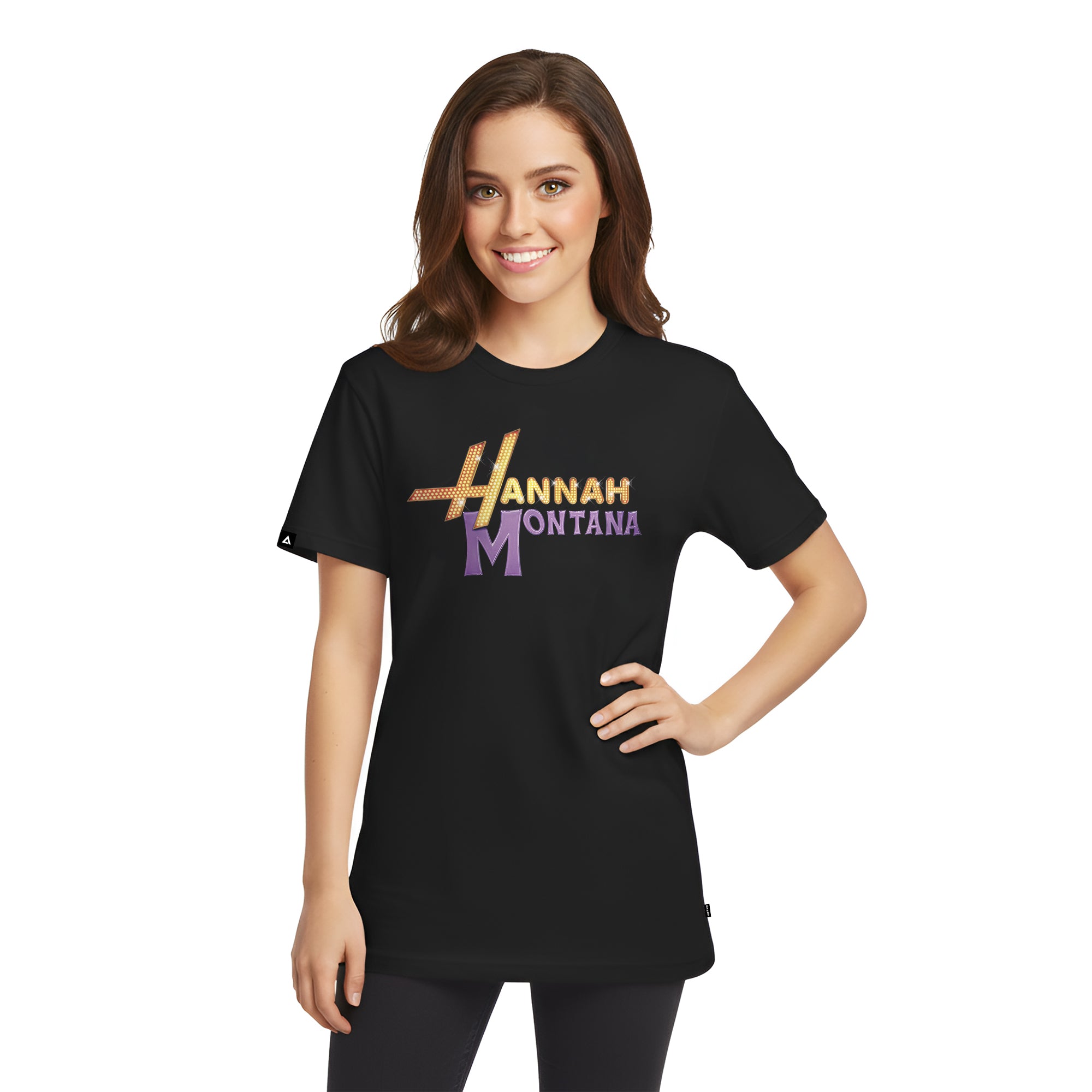 Playera Hannah Montana Hombre Mujer Negro Disney Channel Original Pop Star