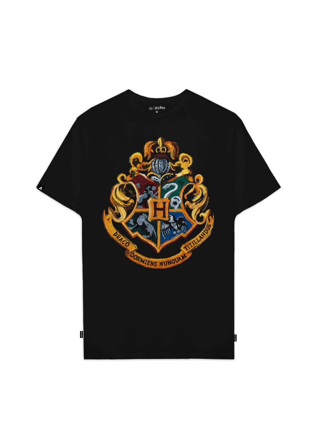 Playera Harry Potter Hombre Mujer Negro Warner Original Escudo Hogwarts