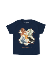 Playera Niño Harry Potter Niño Niña Azul Marino Warner Original Quidditch