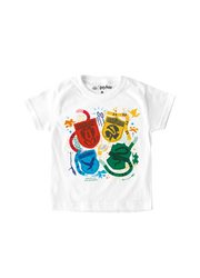 Playera Niño Harry Potter Niño Niña Blanco Warner Original Mascotas