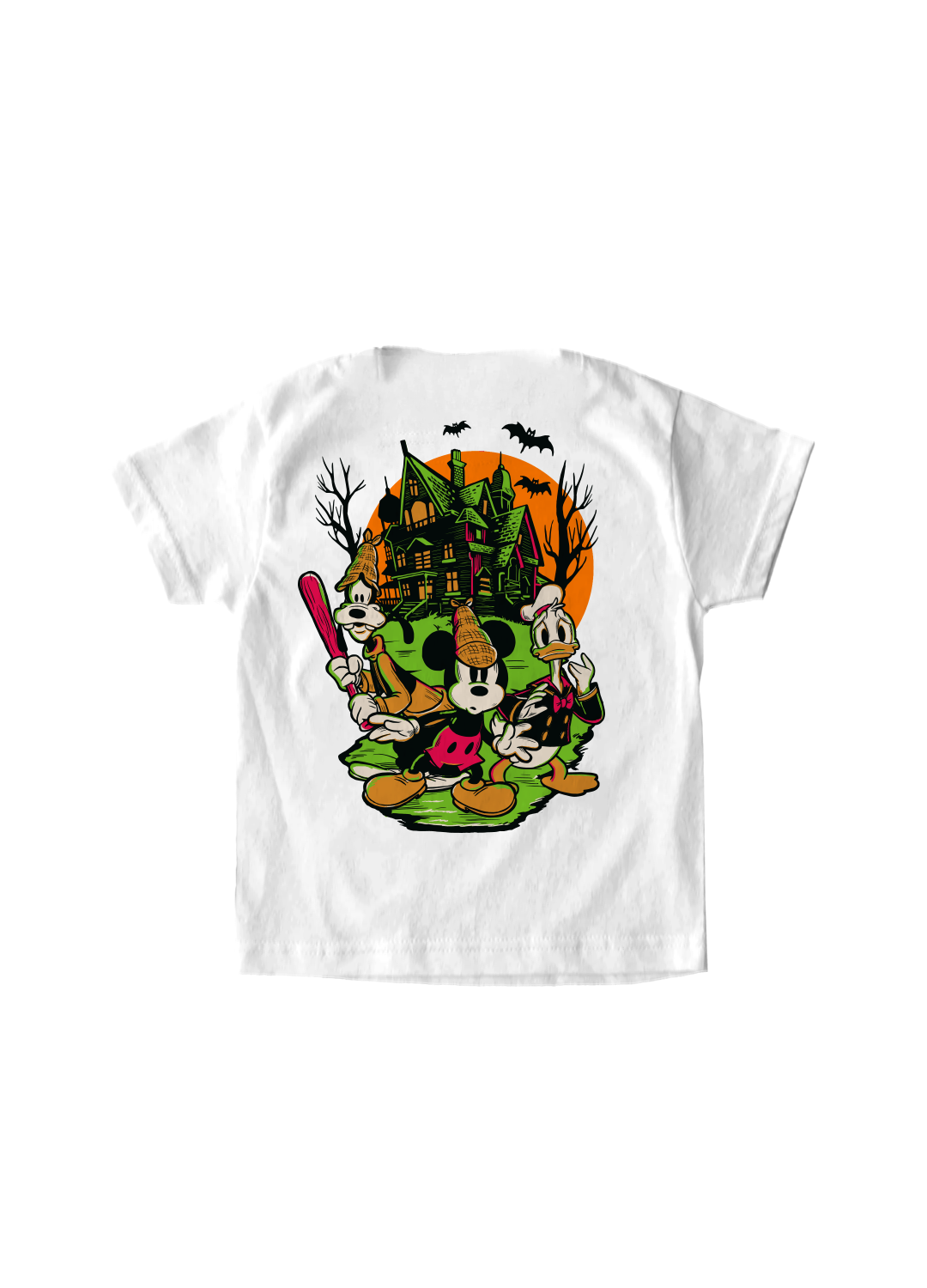 Playera Niño Disney Halloween Niño Niña Blanco Disney Original Let´s Get Creepy - Fan Army