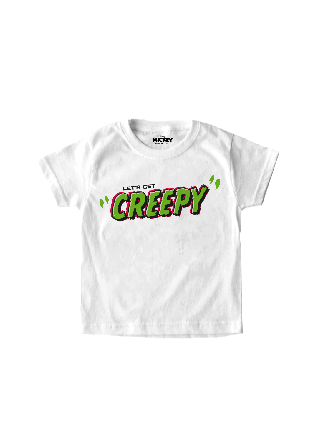 Playera Niño Disney Halloween Niño Niña Blanco Disney Original Let´s Get Creepy - Fan Army